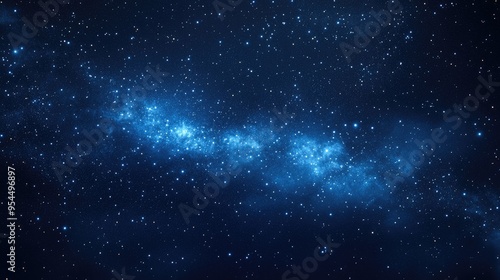 3D cartoon rendering showcasing a dark blue night sky filled with numerous stars and the Milky Way in the background