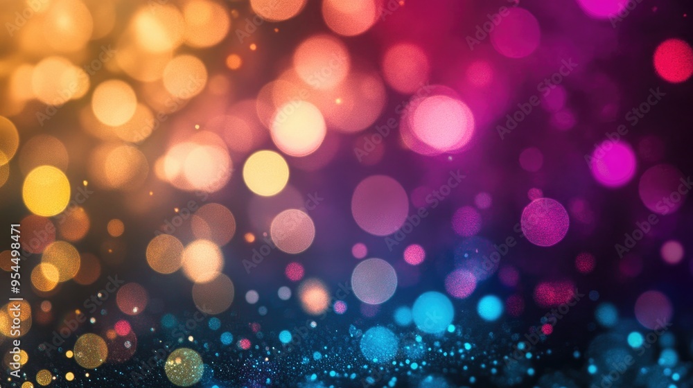 Multicolored abstract background featuring bokeh lights Multicolored abstract background featuring bokeh lights