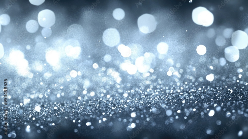 Silver abstract background featuring bokeh lights digitally illustrated Silver abstract background featuring bokeh lights digitally illustrated