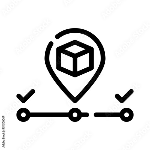 tracking line icon