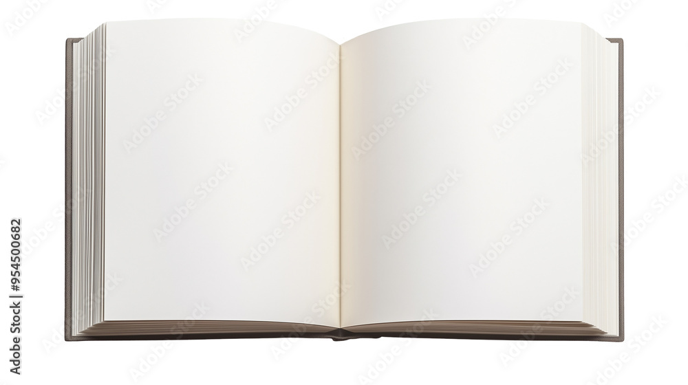 Open blank book isolated. Open blank book isolated.