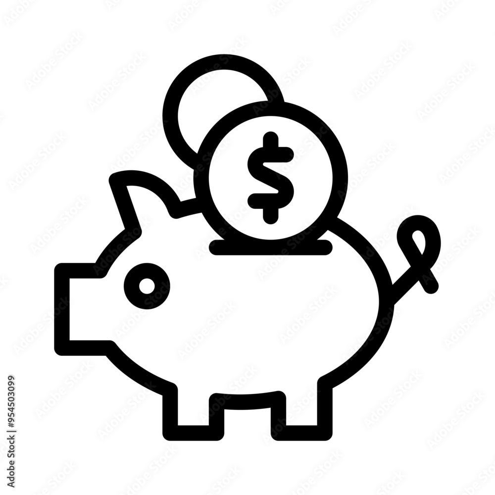 savings line icon savings line icon