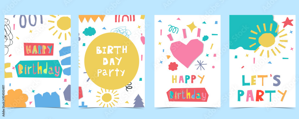 shape paper cut out background with colorful.illustration vector for a4 vertical kid design shape paper cut out background with colorful.illustration vector for a4 vertical kid design