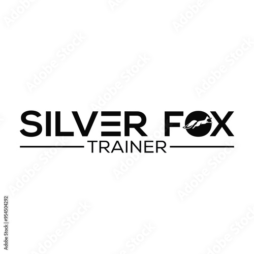 Silver Fox Trainer Logo Design , Vector Design 