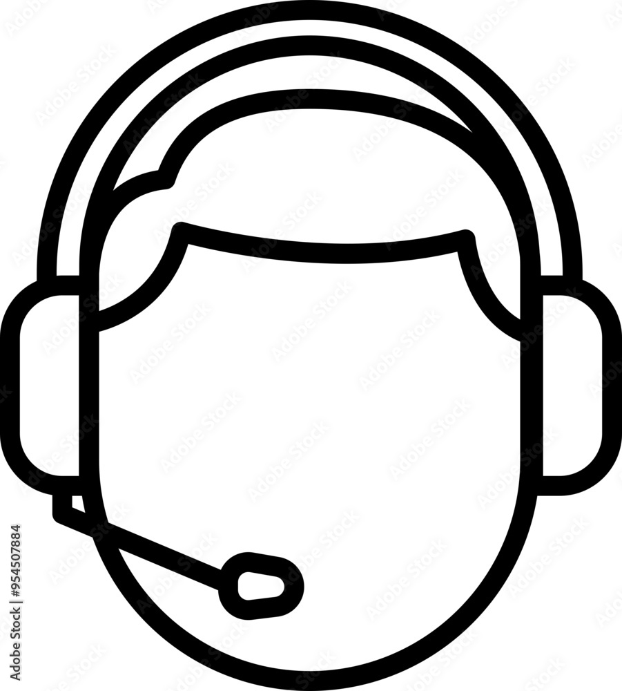 Vector Illustration of Operator Icon Vector Illustration of Operator Icon