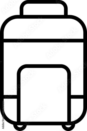 Vector Illustration of Luggage Line Icon