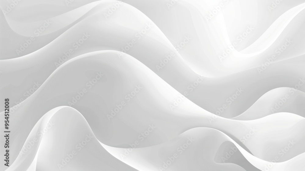 Obraz premium Serene Elegance. Abstract white and gray background concept