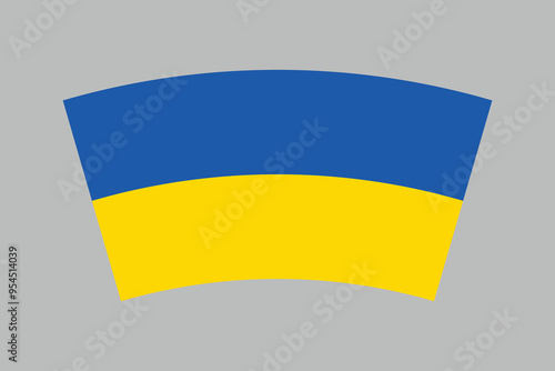 Ukraine flag, Flag of Ukraine, Flag Ukraine vector, Ukrainian flag symbol, The color of the original, Stock vector illustration
