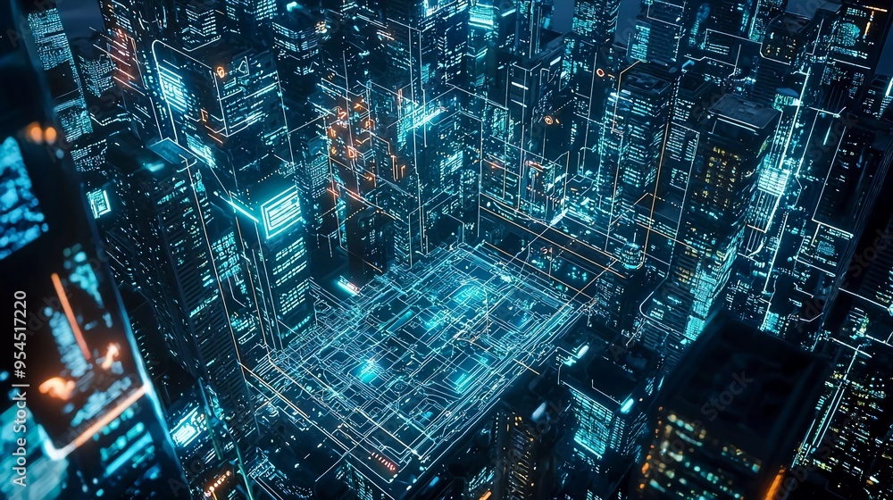 Smart city digital world metaverse, 3D AI artificial intelligence robot engineer digital technology security power energy sustainable environment technology futuristic interface, beautiful 3D city int Smart city digital world metaverse, 3D AI artificial intelligence robot engineer digital technology security power energy sustainable environment technology futuristic interface, beautiful 3D city int