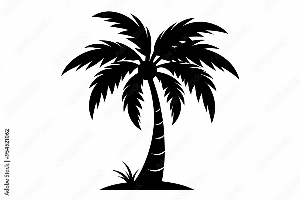 Palm Tree Vector Silhouette, Palm Tree SVG Palm Tree Vector Silhouette, Palm Tree SVG