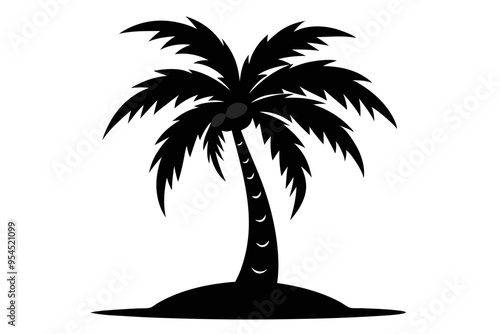 Palm Tree Vector Silhouette, Palm Tree SVG