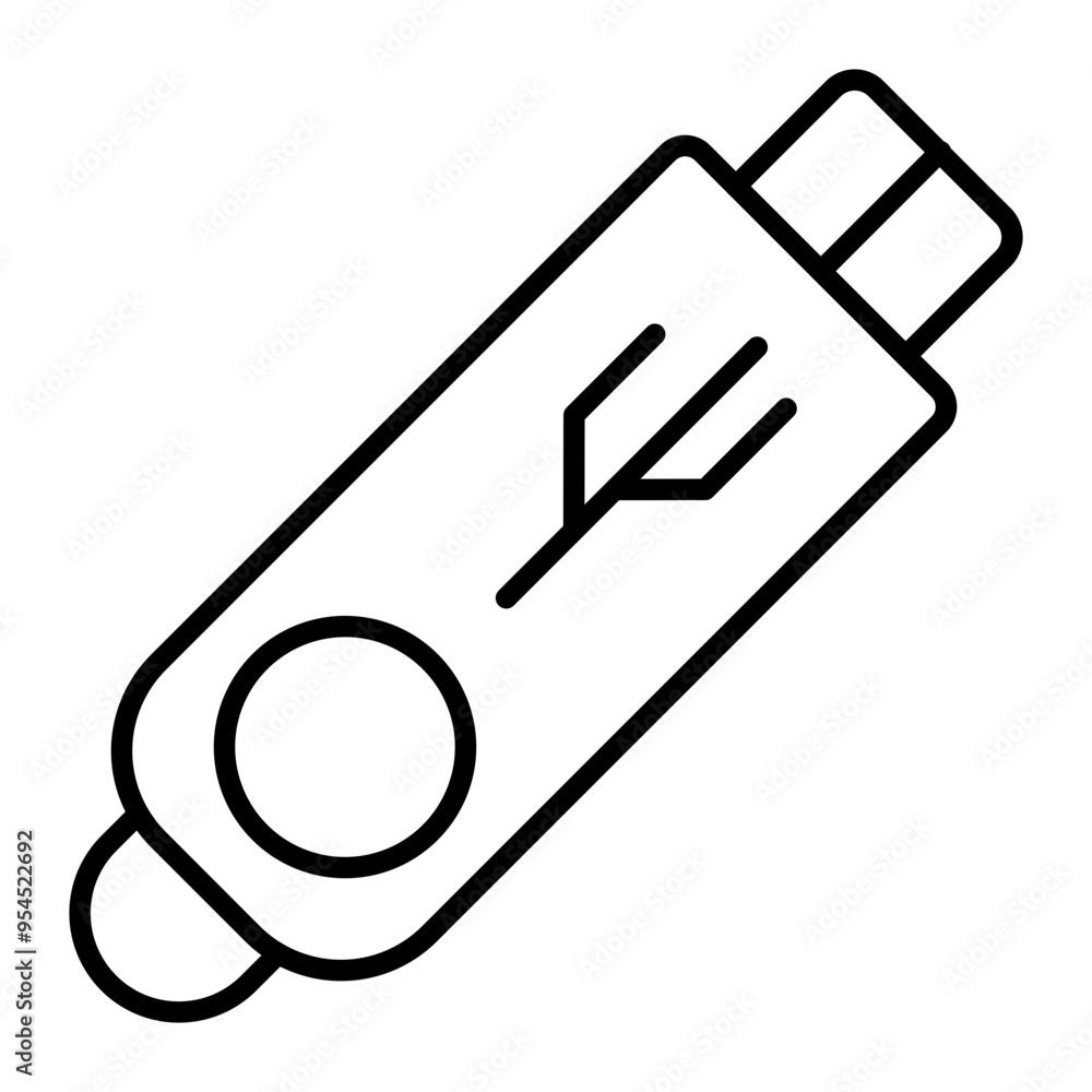 USB Drive .line icon USB Drive .line icon