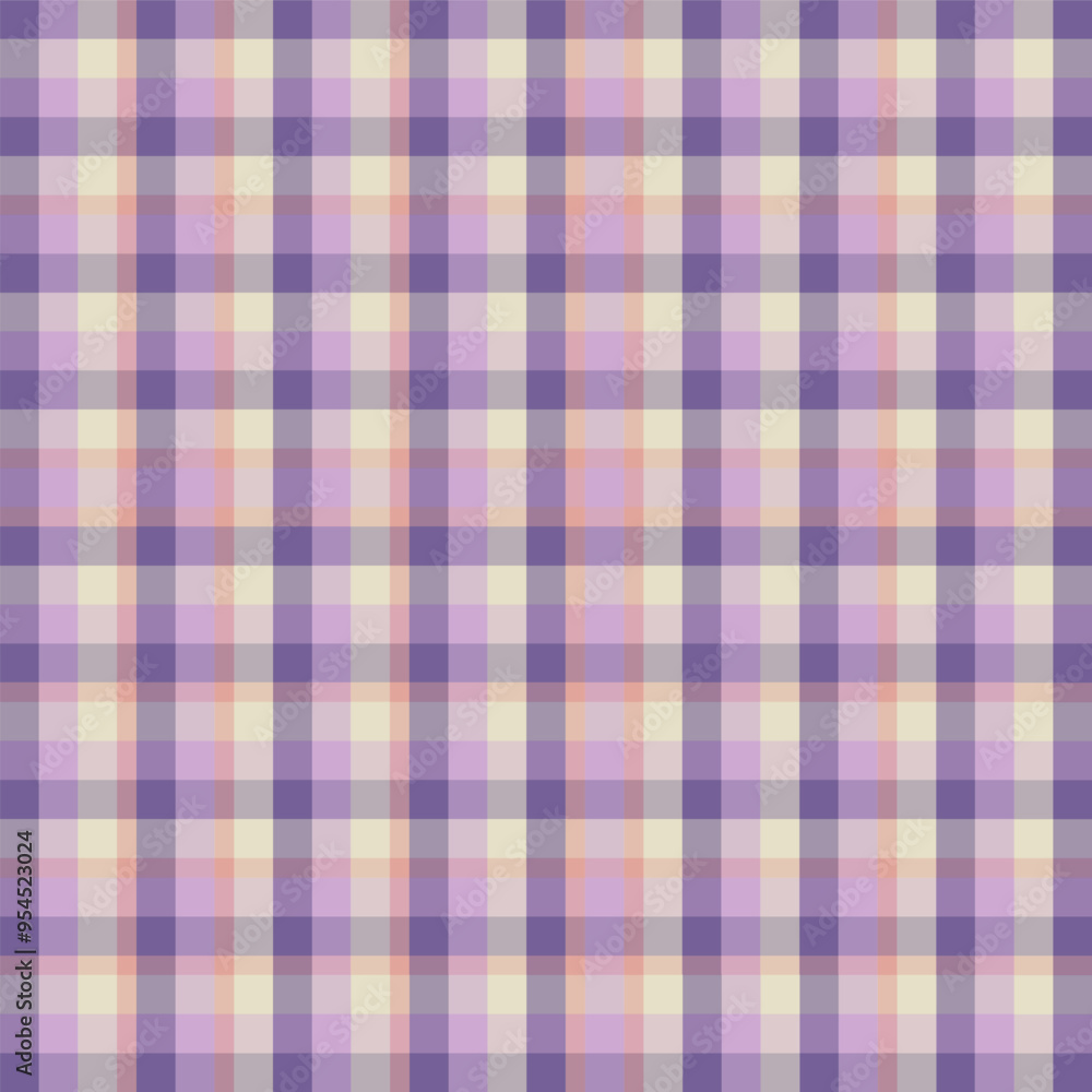 Seamless pattern of Scott fabrics. A gentle pastel plaid design that cozy and classic touch. This checkered pattern features soft, muted colors. Ideal for apparel, vintage-inspired or minimalist look. Seamless pattern of Scott fabrics. A gentle pastel plaid design that cozy and classic touch. This checkered pattern features soft, muted colors. Ideal for apparel, vintage-inspired or minimalist look.