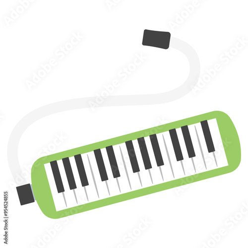 教育用楽器イラスト：鍵盤ハーモニカ