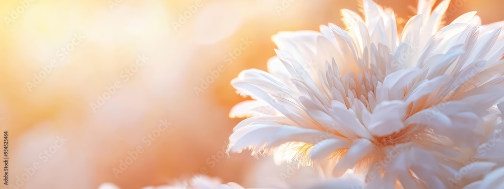 A close-up of a white flower with sunlight filtering through its back, displaying petals in sharp foreground focus A close-up of a white flower with sunlight filtering through its back, displaying petals in sharp foreground focus