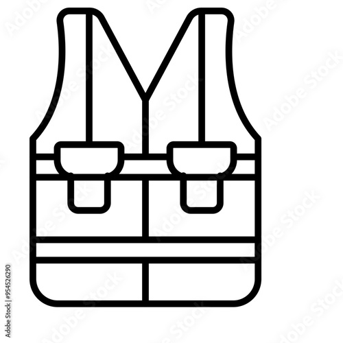 Safety Vest.line icon
