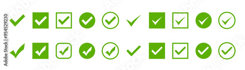 Free Download Check mark icons. Approved icon. Green check mark vector icons. Vector illustration. - GFXLoad