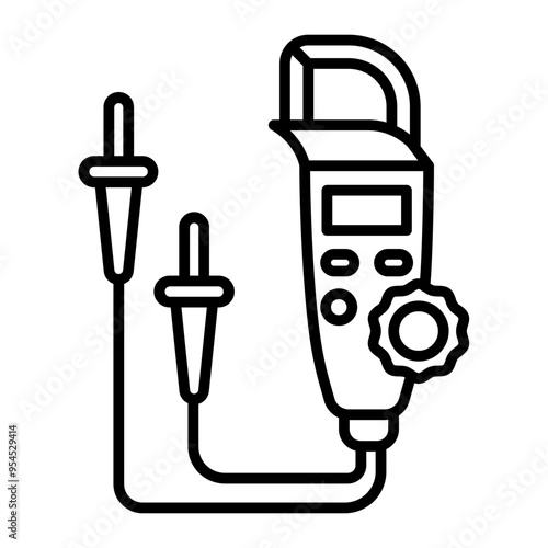 Digital Clamp Meter.line icon