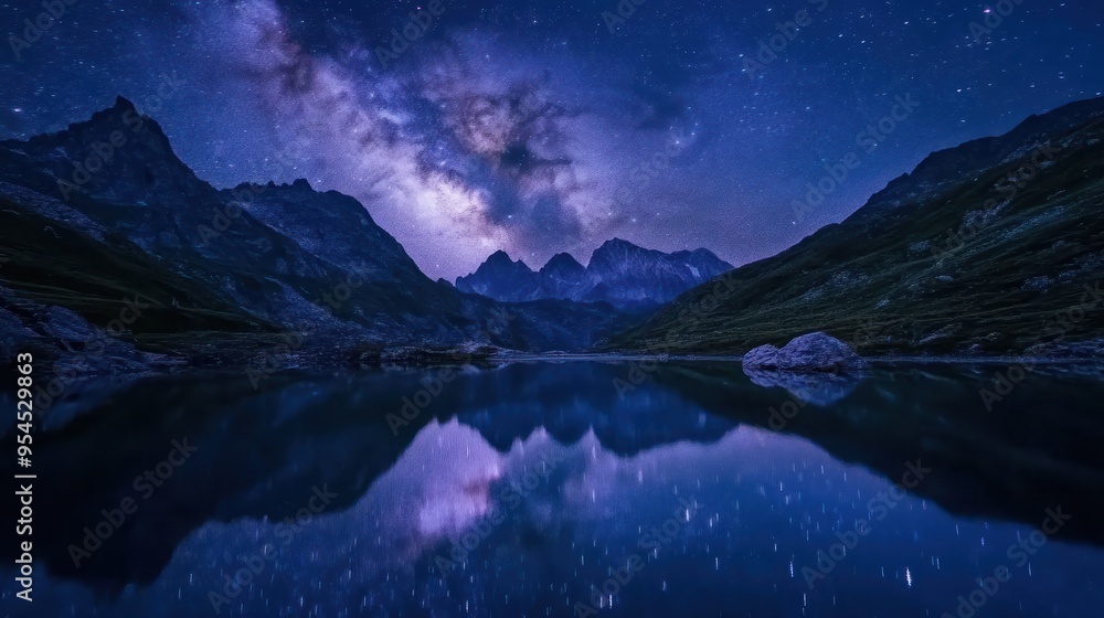 A breathtaking view of the Milky Way over a quiet mountain lake, reflecting in the water . --ar 16:9 --v 6.1 Job ID: d76ca0d0-aee8-40ce-bb4f-9c8a8096a867 A breathtaking view of the Milky Way over a quiet mountain lake, reflecting in the water . --ar 16:9 --v 6.1 Job ID: d76ca0d0-aee8-40ce-bb4f-9c8a8096a867