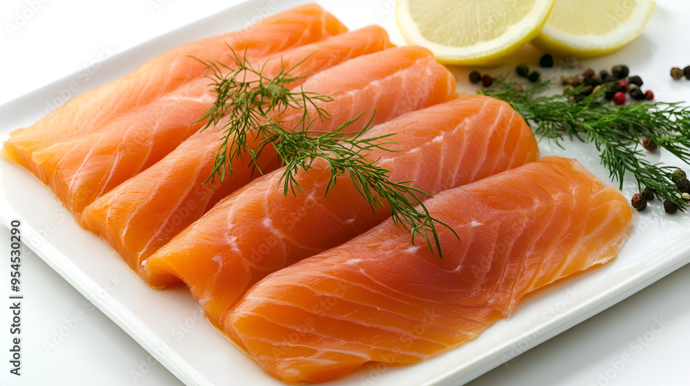 Smoked Salmon Yom Kippur Breakfast Traditional Jewish Cuisine, Generative AI Smoked Salmon Yom Kippur Breakfast Traditional Jewish Cuisine, Generative AI