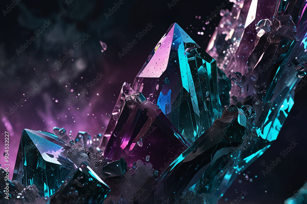 Cosmic Mist with Fragmented Crystal Shards Cosmic Mist with Fragmented Crystal Shards