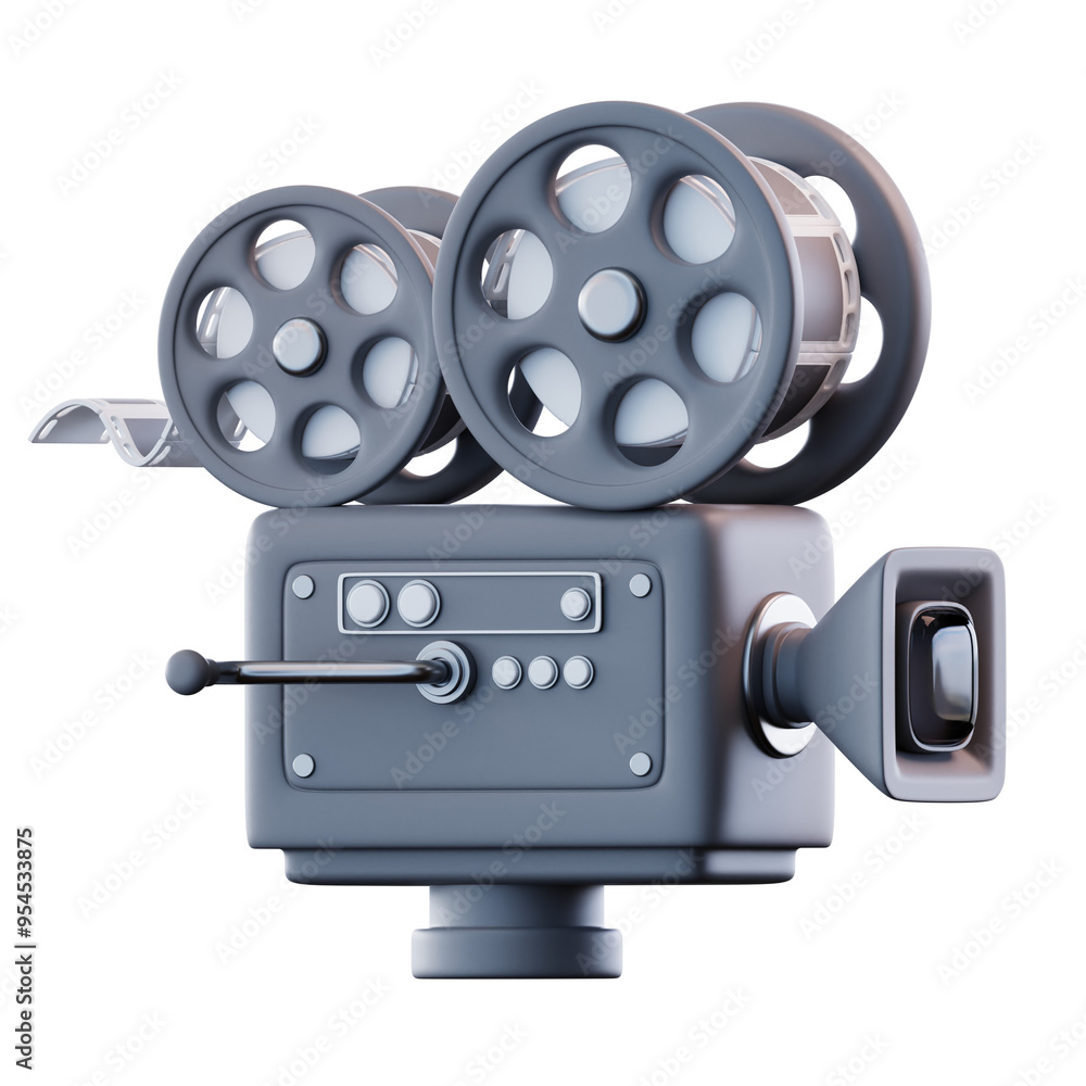 3D Illustration Film Projector 3D Illustration Film Projector