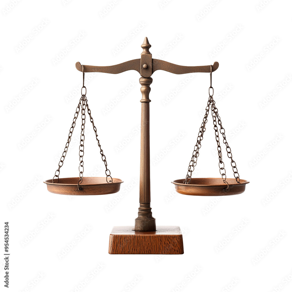 Scales of justice isolated on transparent background Scales of justice isolated on transparent background