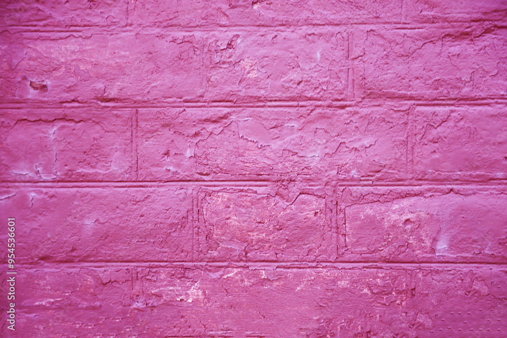 Obraz premium Abstract red brick background close up.