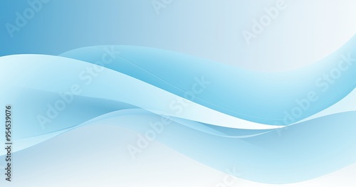 A smooth, flowing abstract design in shades of blue, suitable for backgrounds or digital graphics.