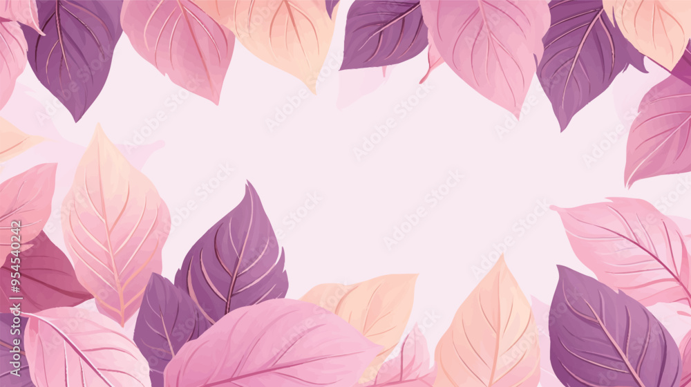 Obraz premium Vector foliage pattern frame