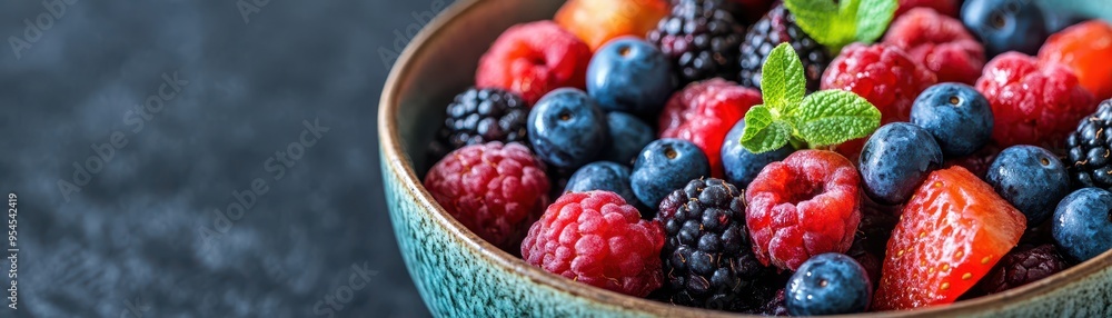Fresh and vibrant bowl of mixed berries, perfect for healthy meals and snacks. Bursting with flavor and color. Fresh and vibrant bowl of mixed berries, perfect for healthy meals and snacks. Bursting with flavor and color.