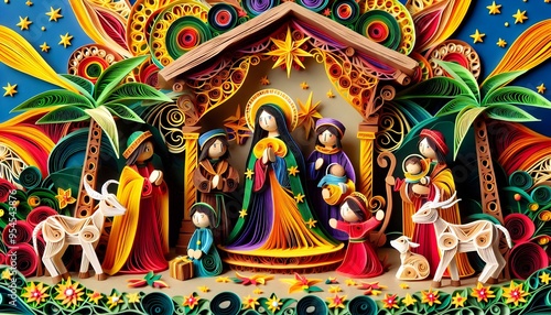 Wallpaper Mural "Pesebre Jungla Nativa: Nacimientos en Papel" Torontodigital.ca