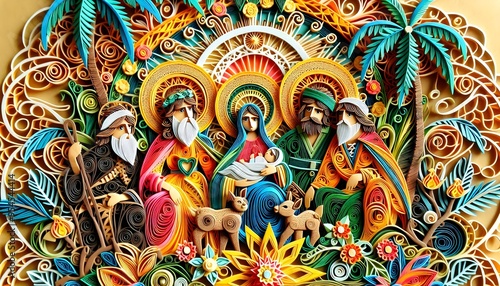 Wallpaper Mural "Pesebre Jungla Nativa: Nacimientos en Papel" Torontodigital.ca