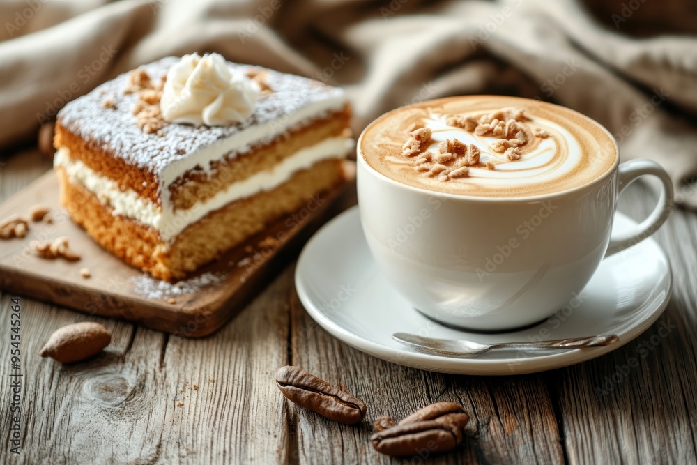 A Cup of Coffee and a Slice of Cake A Cup of Coffee and a Slice of Cake