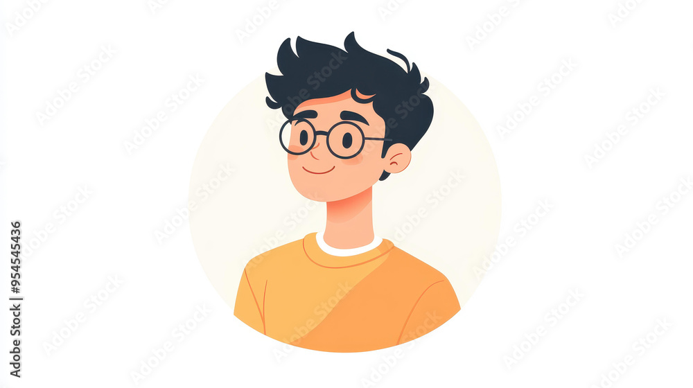 A playful cartoon avatar of a man showcasing a trendy hairstyle, combined with a minimalist face design. A playful cartoon avatar of a man showcasing a trendy hairstyle, combined with a minimalist face design.