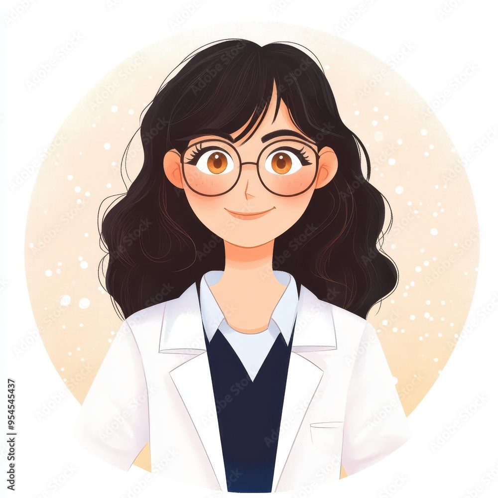 Meet a quirky female scientist with mediumlength hair, blending brains and style in the world of innovative research. Meet a quirky female scientist with mediumlength hair, blending brains and style in the world of innovative research.
