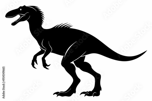Dinosaur, dinosaur vector silhouette, dinosaur icon
