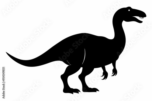 Dinosaur, dinosaur vector silhouette, dinosaur icon

