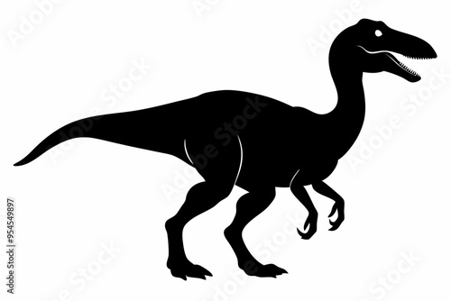 Dinosaur, dinosaur vector silhouette, dinosaur icon 