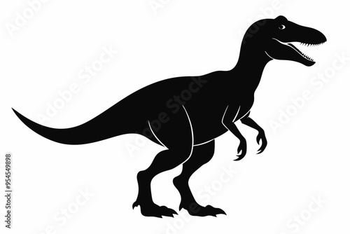 Dinosaur, dinosaur vector silhouette, dinosaur icon
