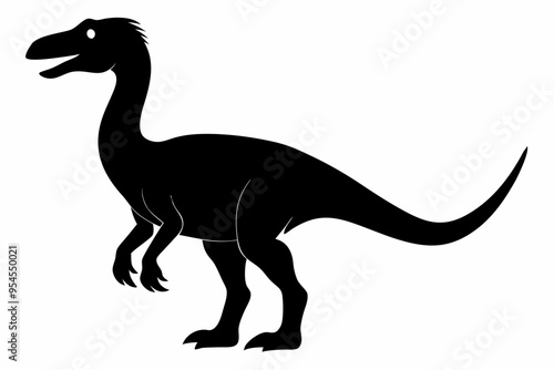 Dinosaur, dinosaur vector silhouette, dinosaur icon 