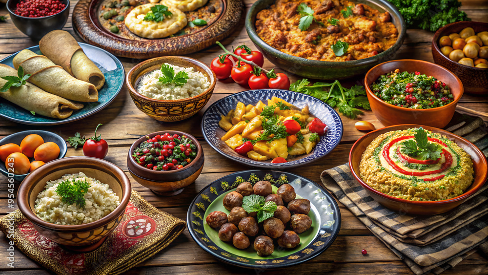 Arabic cuisine dish still life
Arabic cuisine dish still life