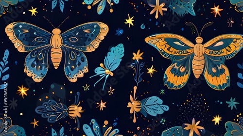 pattern with butterflies