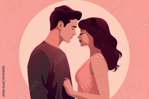 Romantic couple in love