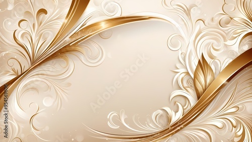 golden background with ornament