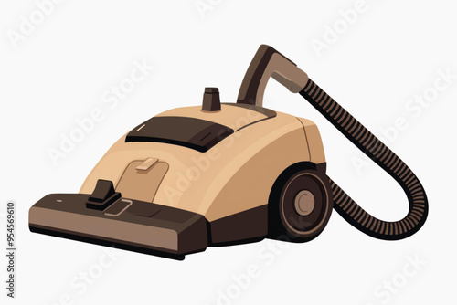 Vintage vacuum cleaner illustration