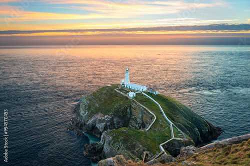 Obraz na płótnie South Stack lighthouse w salonie