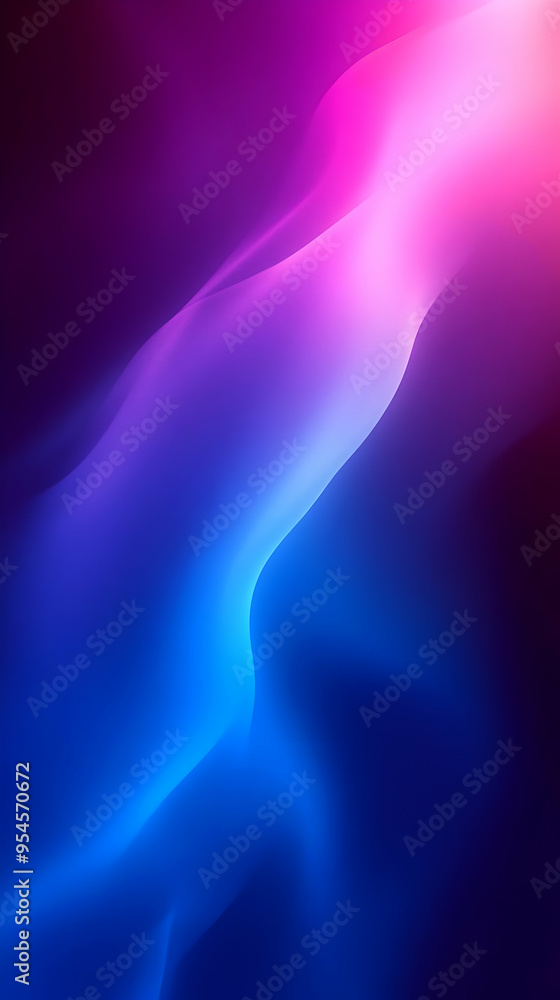 Abstract blue and purple glowing wave on a dark background. Abstract blue and purple glowing wave on a dark background.
