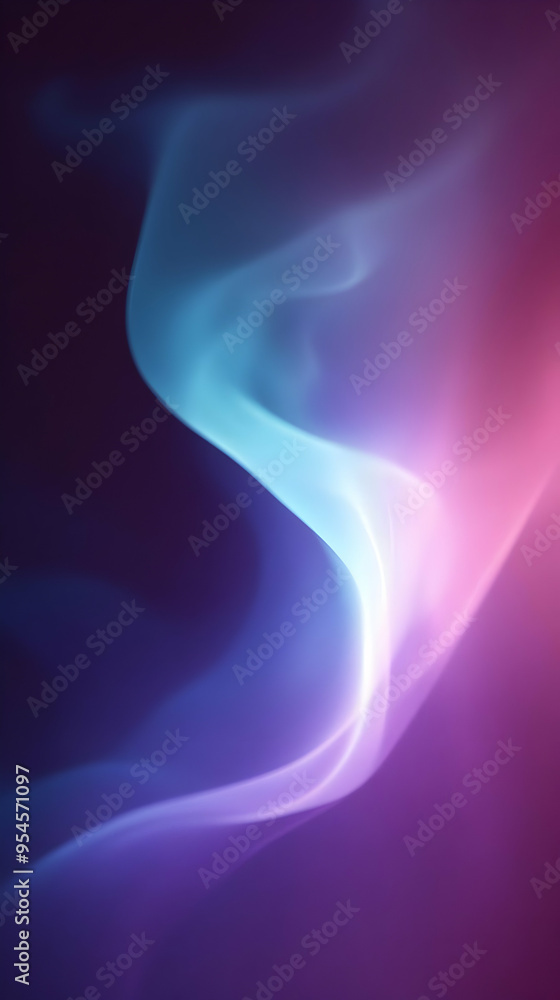 Abstract blue and purple smoke with a dark background.