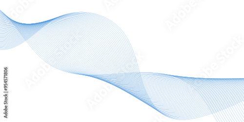 Abstract vector background with wavy lines